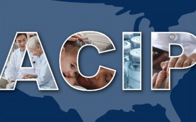 The letters ACIP superimposed on a map of the United States