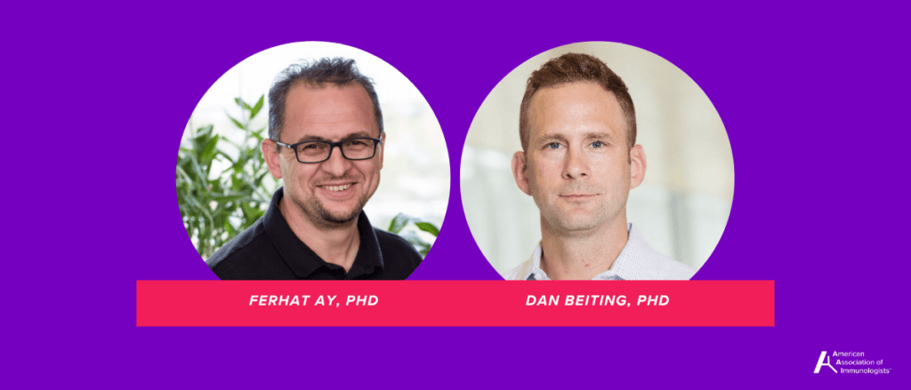 Headshots of Ferhat Ay and Dan Beiting