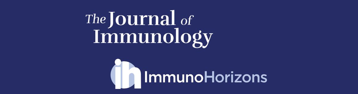 The logos for The Journal of Immunology and ImmunoHorizons