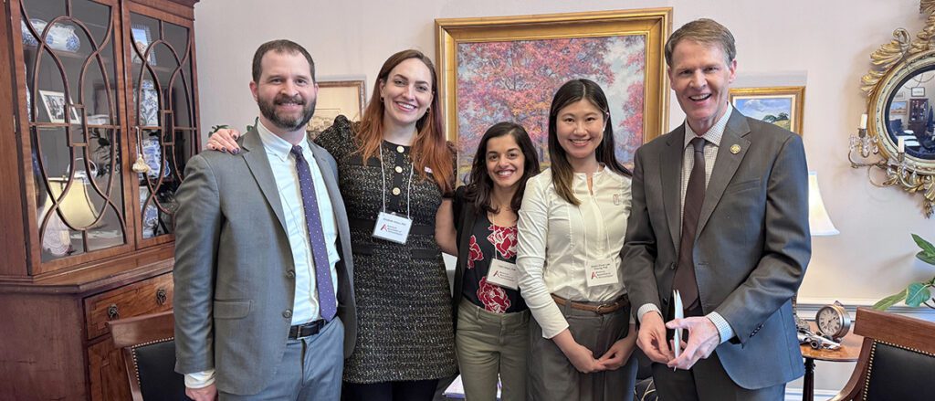 AAI Public Policy Fellows and AAI Staff with Representative Jefferson Shreve