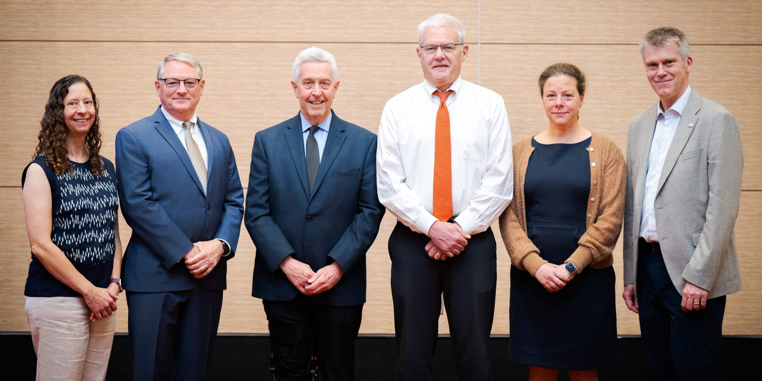 Lauren Ehrlich, Daniel Jernigan, Bruce Gellin, James Campbell, Marion Pepper, and Ulrich von Andrian at a session of the future of vaccine policy in the US.