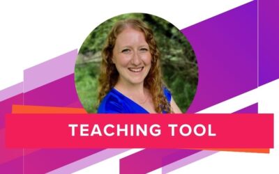 Headshot of Rebecca Clements with text "Teaching Tool"