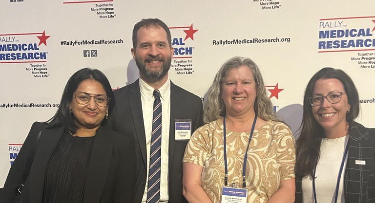 AAI members and staff at the Rally for Medical Research reception